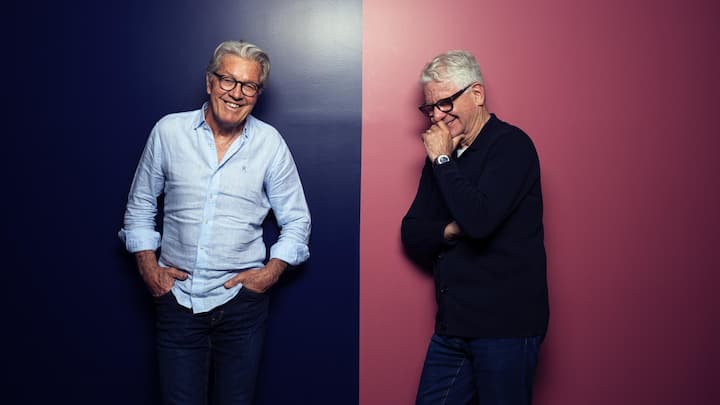 Bernhard Russi, Marcel Reif Achtung nur unbearbeitete low res, bearbeitete Feindaten beim Fotografen bestellen. Paolo Dutto