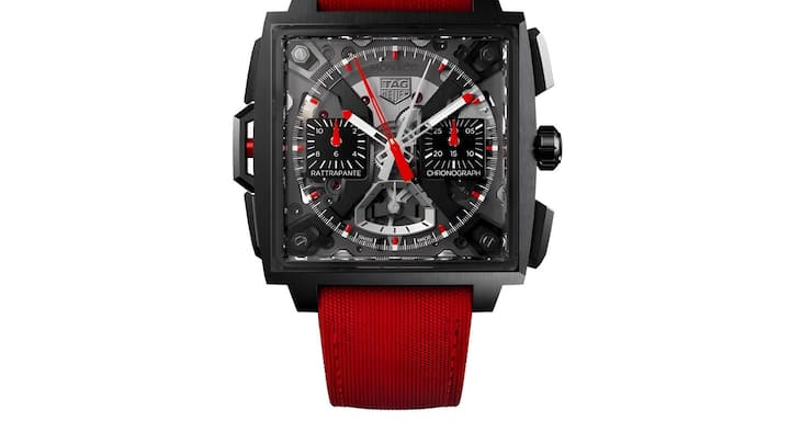TAG Heuer Monaco Split-Seconds Look, Kaliber, Materialien, Preis – viermal top und schwer zu toppen: In dieser kühnen Neuheit steckt massig TAG-Heuer-Pioniergeist. 135 000 Fr.