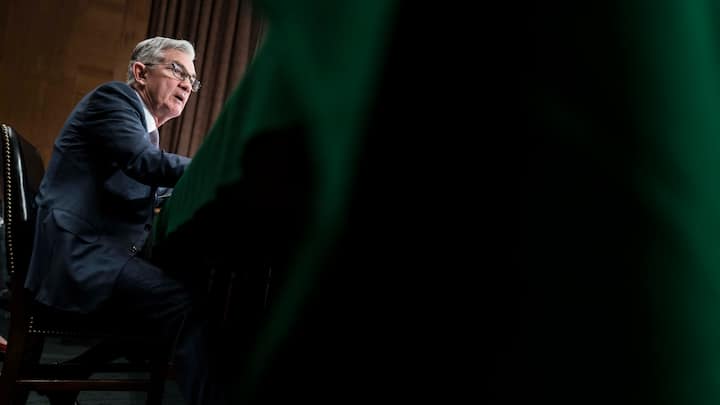 WASHINGTON, DC - FEBRUARY 12: Federal Reserve Board Chairman Jerome Powell testifies during a hearing on "The Semiannual Monetary Policy Report to the Congress," in front of the Senate Banking, Housing and Urban Affairs Committee in the Dirksen Senate Office Building on February 12, 2020 in Washington, DC. (Photo by Sarah Silbiger/Getty Images)
