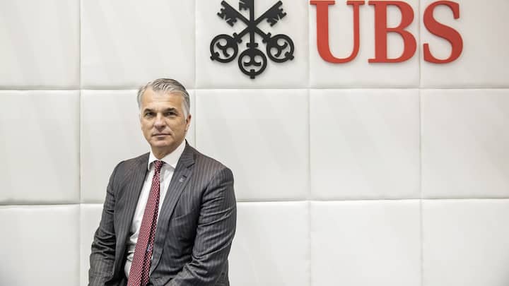 Sergio Ermotti, chief executive officer of UBS Group AG, poses for a photograph prior to a Bloomberg Television interview in Shanghai, China, on Monday, Jan. 8, 2018. UBS is in discussions to acquire a majority stake in its Chinese securities joint venture, Ermotti said, as global banks rush to take advantage of Beijing's pledge to further open its financial markets. Photographer: Qilai Shen/Bloomberg