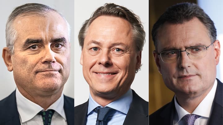 Thomas Gottstein, Ralph Hamers, Thomas Jordan (v.l.).