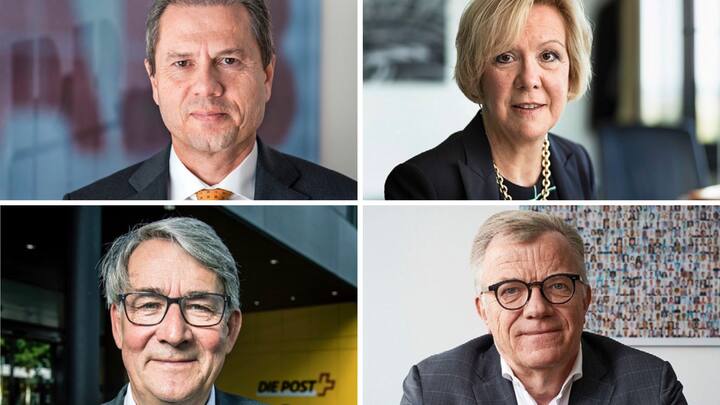 Remo Lütolf (o.l.), Monika Ribar, Urs Schwaller (u.l.) und Hansueli Loosli