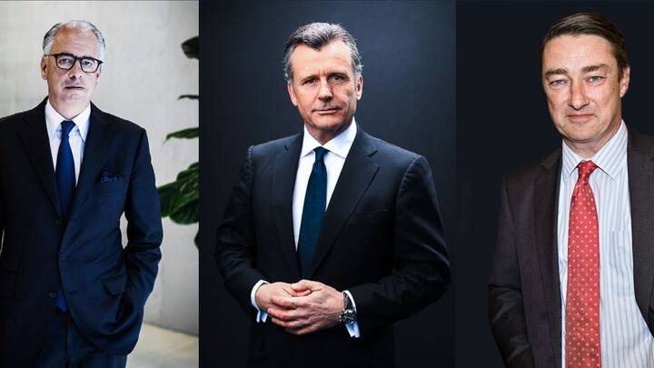 Ulrich Körner, Ex-SNBChef Philipp Hildebrand, CS-Verwaltungsrat Alexander Gut 