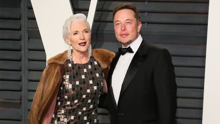 BEVERLY HILLS, CA - FEBRUARY 26: Maye Musk and Elon Musk attend the 2017 Vanity Fair Oscar Party hosted by Graydon Carter at Wallis Annenberg Center for the Performing Arts on February 26, 2017 in Beverly Hills, California. (Photo by JB Lacroix/WireImage)