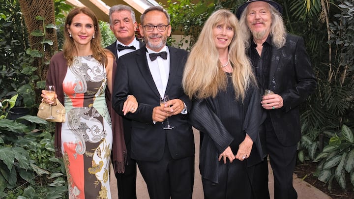 Andrea Persterer; Guido Persterer, Präsident, efficiency Club; Dimitris Kalias; Lene Beltracchi; Wolfgang Beltracchi, Kunstmaler