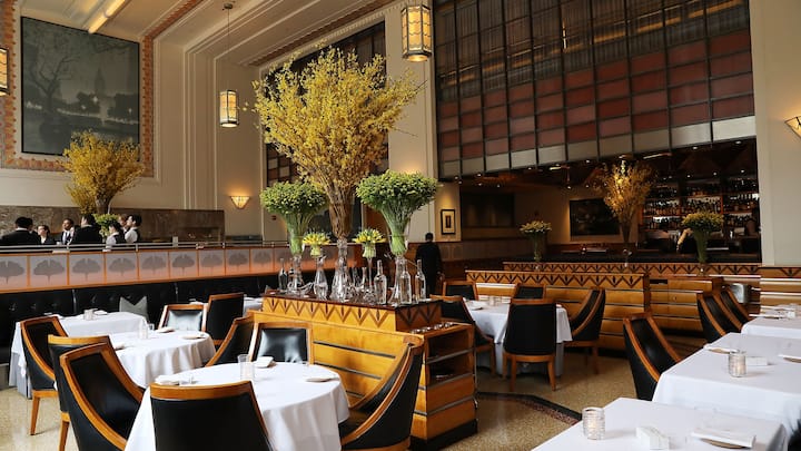 NEW YORK, NY - APRIL 06:  The main dining room is set for dinner at Eleven Madison Park at 11 Madison Avenue in the Flatiron District on April 6, 2017 in New York City. The esteemed restaurant has recently been named as the world's No. 1 restaurant in the World's 50 Best Restaurants awards, the first U.S. establishment to win the top spot since 2004.  (Photo by Spencer Platt/Getty Images)