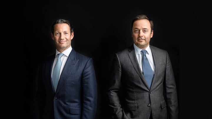 Marc Pictet (45, l.) leitet die Informatik, Bertrand Demole (46) verantwortet den Handel und die Alternativen Anlagen