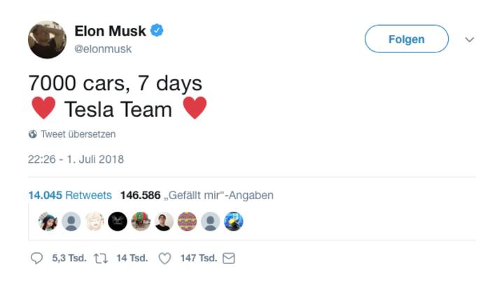 Tweet Elon Musk
