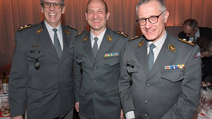 Claude Meier, Chef Armeestab;Marco Schmidlin, Brigadier;Alain Vuitel, DivisionÃ¤r