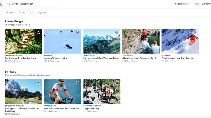 Airbnb Entdeckungen Zürich