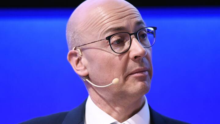 Andreas Mueller, CEO Georg Fischer an der Bilanzmedienkonferenz in Zuerich am Mittwoch, 26. Februar 2020. (KEYSTONE/Walter Bieri)