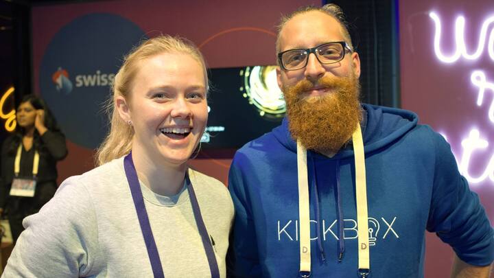 Laura Lenhardt, Team Digital Festival;Gion Ursin Tuor, Swisscom Kickbox