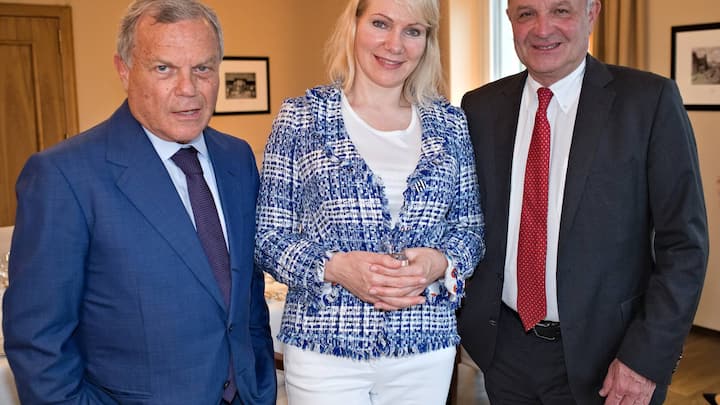 Sir Martin Sorrell, Founder, WPP; Margarita Louis-Dreyfus, Chairman, Louis Dreyfus Group; Martin Naville, CEO, Swiss-American Chamber of Commerce AMCHAM