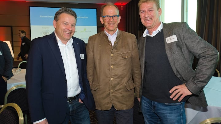 Peter Mrosek, Abteilungsleiter Beratung, Schibli Support AG;Heinz Eberhard, VRP, Eberhaurd Unternehmungen;Wolfgang Klein, CEO, Klein Computer System AG