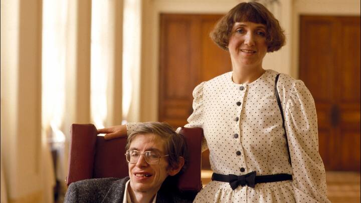 Stephen Hawking mit seiner ersten Frau Jane 1989