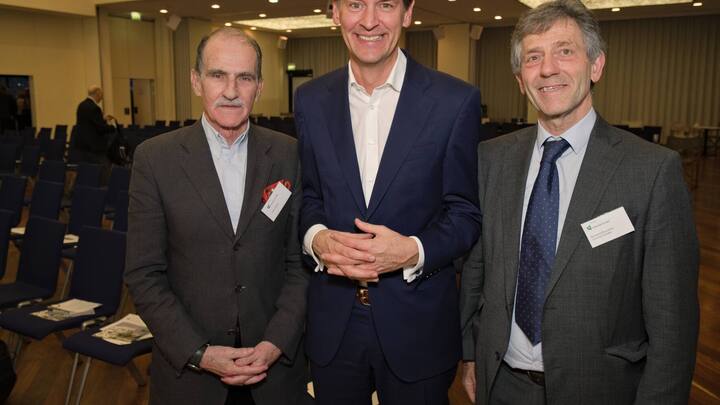 Peter Achten, China-Spezialist;Patrick Warnking, Google Schweiz;Bernhard Ehrenzeller, designierter Rektor HSG ab 2020