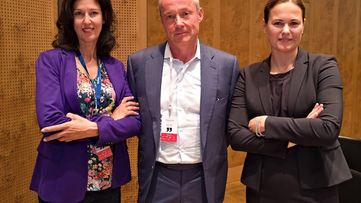 Claudia Edelmann, Work Life GmbH;Rudolf Bohli, RBR Investments;Anke Bridge Haux, Digitalchefin Credit Suisse