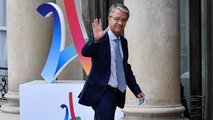 - The French Olympic delegation back from Lima. - 15/09/2017 - France / Ile-de-France (region) ; Ile-de-France (region) / Paris - Jean-Laurent Bonnafe, The French Olympic delegation back from Lima, is recieved by the french president Emmanuel Macron at the Elysee Palace. PUBLICATIONxINxGERxSUIxAUTxONLY JulienxMattiax/xLexPictorium LePictorium_0167329  