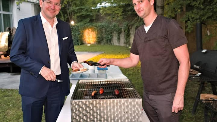 Michael Welti, REYL & Cie AG;Christopher Gujer, Baldelli's Catering