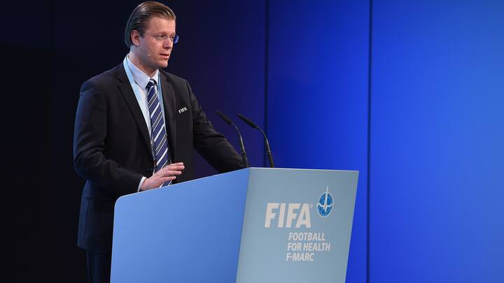 ZURICH, SWITZERLAND - MAY 28:  Martin Vaso, FIFA Chief Anti-Doping Officer and FIFA Deputy Chief Medical Officer, talks during the Medical Conference part two at the Swisshotel on May 28, 2015 in Zurich, Switzerland.  (Photo by Matthias Hangst - FIFA/FIFA via Getty Images)