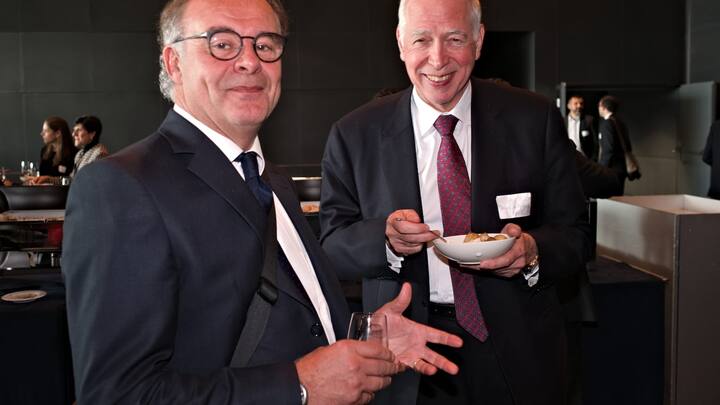 Marco Franchetti, Schweizerischer Bankenombudsmann; Jacques de Watteville, Präsident, Banque Cantonale Vaudoise