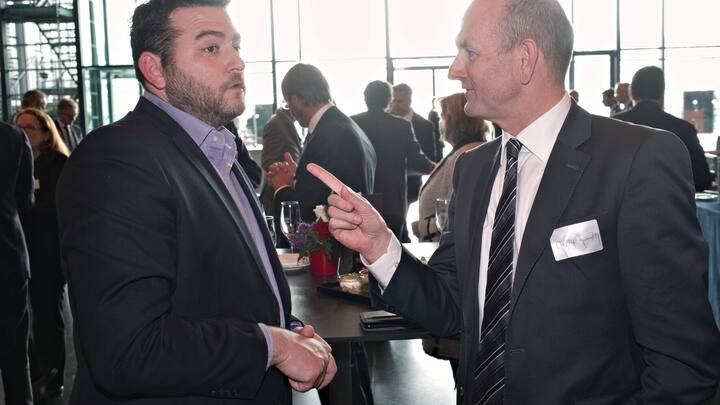 Assaf Mischari, Referent und Head of Research, Team8; Christof Reichmuth, Verwaltungsratspräsident, Reichmuth & Co.