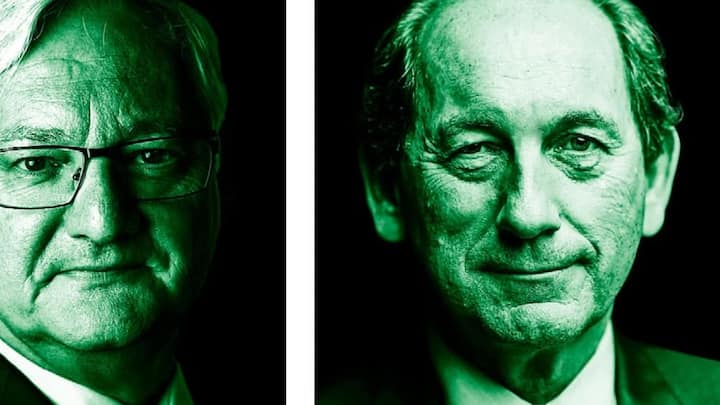 Jamie Dimon (J.P. Morgan) will Mitarbeiter fördern, Peter Voser (ABB) mehr Strom im Verkehr und Paul Bulcke (Nestlé) mehr fleischloses Essen (v.l.).