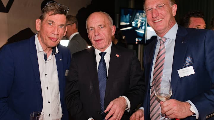 Christoph Lang, Flughafenregion Zürich; Ueli Maurer, Bundespräsident; Hans Knöpfel, Hans Knöpfel AG