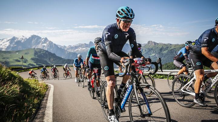 Nummer 47 Mario Greco am 33. Maraton dles Dolomiti am 7. Juli 2019 in Altia Badia-Foto by Sportograf.com