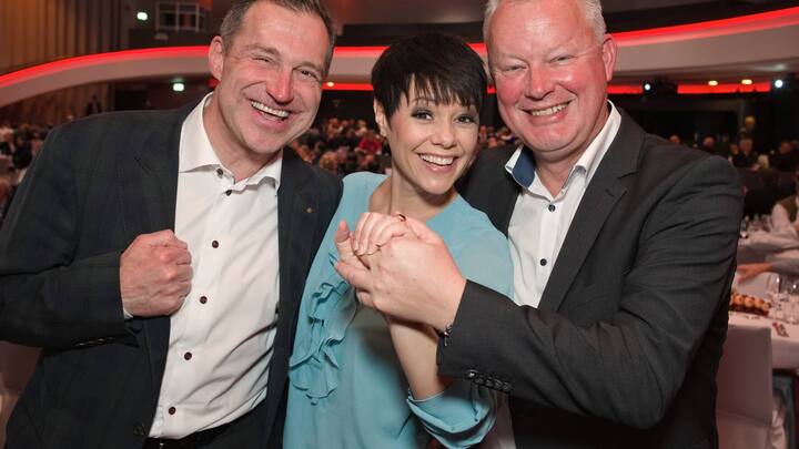 Ruedi Gasser, Gasser Ceramic;Francine Jordi, SÃ¤ngerin;Ueli Reinhard, FeldschlÃ¶sschen GetrÃ¤nke AG