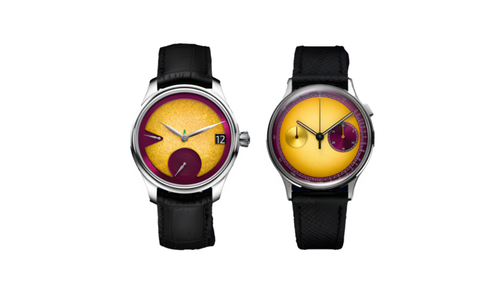 Innovation und Krea­tivität sind für kleinere unabhängige Uhrenhersteller der Lebensnerv. H. Moser & Cie. belegt im Luxussegment einen Spitzenplatz in Sachen Surprisen: 2024 sorgte die Marke mit einer Kollaboration mit dem Londoner Studio Underdog für Furore (im Bild).