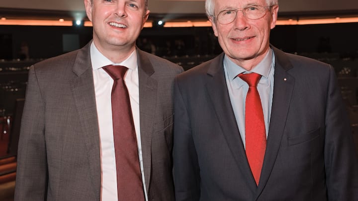 Daniel Heiniger, Prix SVC Gewinner 2017;Walter Steinlin, JuryprÃ¤sident