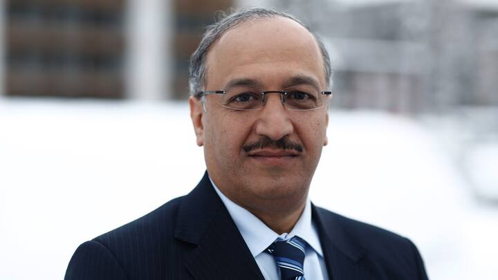 Yousef Abdullah Al-Benyan, chief executive officer of Saudi Basic Industries Corp. (SABIC), poses for a photograph following a Bloomberg Television interview in Davos, Switzerland, on Wednesday, Jan. 20, 2016. World leaders, influential executives, bankers and policy makers attend the 46th annual meeting of the World Economic Forum in Davos from Jan. 20 - 23. Photographer: Simon Dawson/Bloomberg *** Local Caption *** Yousef Abdullah Al-Benyan