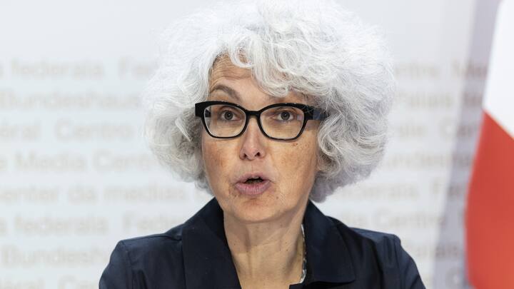 Katrin Schneeberger, neue Direktorin des Bundesamts fuer Umwelt (BAFU), stellt sich den Medien vor, am Donnerstag, 28. Mai 2020, in Bern. (KEYSTONE/Peter Schneider)