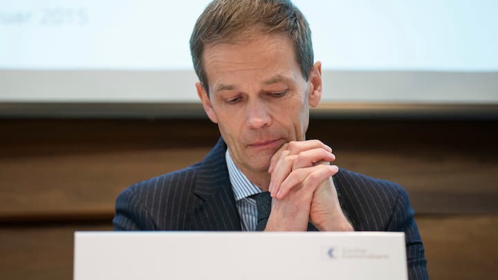 Zuerich, 06.02.2015, Inland - BMK Zuercher Kantonalbank, Der  CEO Martin Scholl an der Bilanz-Medienkonferenz. (Dominik Baur/EQ Images)