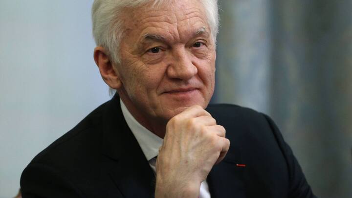 SAINT PETERSBURG, RUSSIA - APRIL 23 (RUSSIA OUT) Russian billionaire and businessman Gennady Timchenko attends the annual meeting with members of Russian Geographic Society (RGO) on April 23, 2019 in Saint Petersburg, Russia. Vladimir Putin is on a two-day trip to Saint Petersburg. (Photo by Mikhail Svetlov/Getty Images)