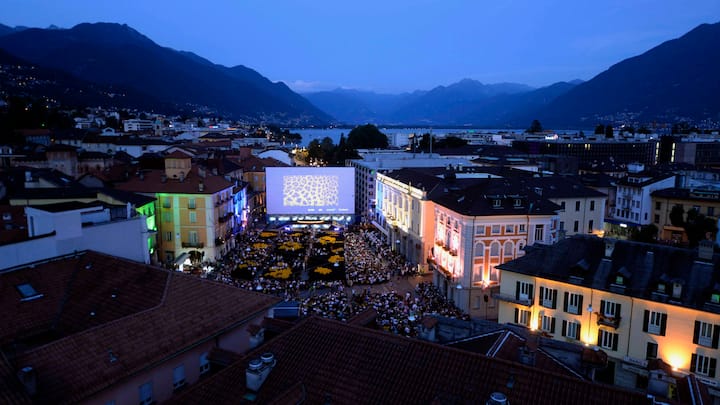Die Piazza Grande in Locarno.