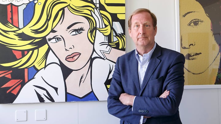 Ernest Loumaye, CEO of ObsEva, poses for the photographer at the ObsEva headquarters, in Plan-les-Ouates near Geneva, Switzerland, Monday, July 9, 2018. ObsEva plans a listing on the Swiss Stock Exchange from Friday 13 July. The Geneva biopharmaceutical company expects a market capitalization of more than 650 million francs, it announced Friday. (KEYSTONE/Salvatore Di Nolfi)