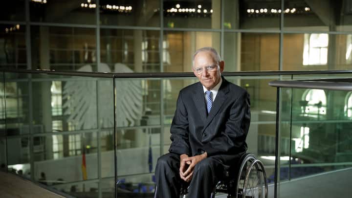 BERLIN, GERMANY - JULY 24:  President of the Bundestag Wolfgang Schaeuble posing for a picture at the Bundestag on July 24, 2018 in Berlin, Germany.  (Photo by Thomas Koehler/Photothek via Getty Images)