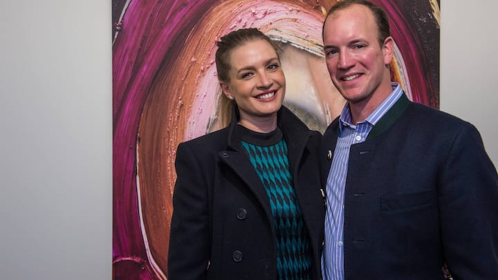 Picture from left: Guy Schwarzenbach with wife Michelle