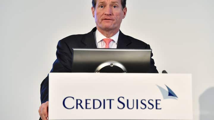 Zuerich, 12.2.2015, Inland -  BMK Credit-Suisse, CEO Brady Dougan an der Medienkonferenz der Credit Suisse. (Melanie Duchene/EQ Images)