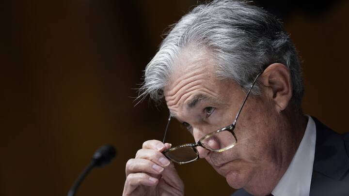 WASHINGTON, DC - SEPTEMBER 24: Federal Reserve Board Chairman Jerome Powell testifies during a Senate Banking Committee hearing on Capitol Hill on September 24, 2020 in Washington, DC. Powell and U.S. Treasury Secretary Steve Mnuchin are testifying about the CARES Act and the economic effects of the coronavirus pandemic. (Photo by Drew Angerer/Getty Images)