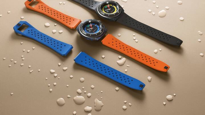 Tissot Sideral in Blau, Orange und Schwarz