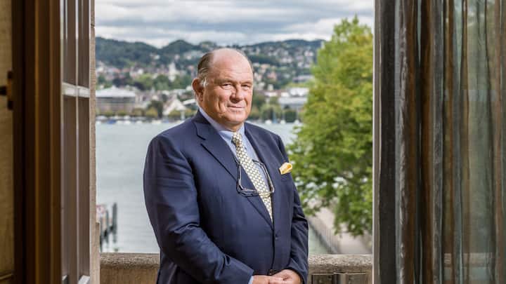 Walter B. Kielholz, Verwaltungsrat des RÃ¼ckversicherers SwissRe am Hauptsitz von SwissRe am Mythenquai in ZÃ¼rich. 