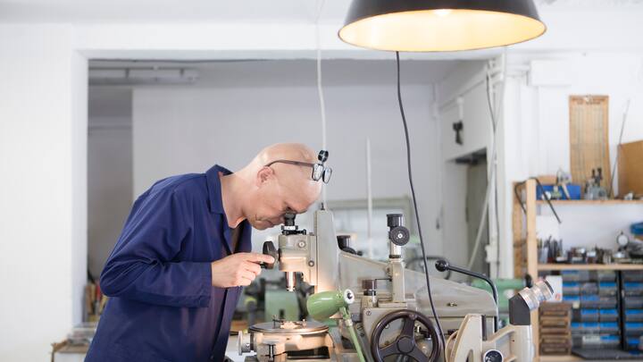 Sylvain Pinaud bei der Arbeit