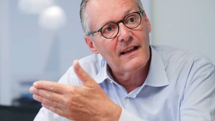 Paul Haelg, chairman of the board of the Swiss chemical group Sika, speaks during an interview with Reuters in Baar, Switzerland, June 8, 2018. REUTERS/Moritz Hager - RC1119C21240