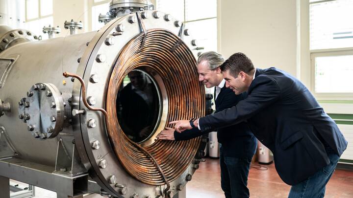 Nachhaltige Energien, Synhelion, GrÃ¼nder Philipp Furler (r) und Gianluca Ambrosetti (l)