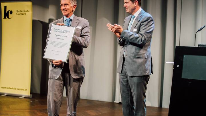 Marco Solari (Locarno Film Festival) und Beat BrechtbÃ¼hl (Kellerhals-Carrard)