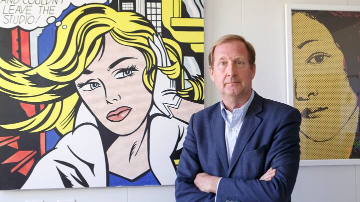 Ernest Loumaye, CEO of ObsEva, poses for the photographer at the ObsEva headquarters, in Plan-les-Ouates near Geneva, Switzerland, Monday, July 9, 2018. ObsEva plans a listing on the Swiss Stock Exchange from Friday 13 July. The Geneva biopharmaceutical company expects a market capitalization of more than 650 million francs, it announced Friday. (KEYSTONE/Salvatore Di Nolfi)