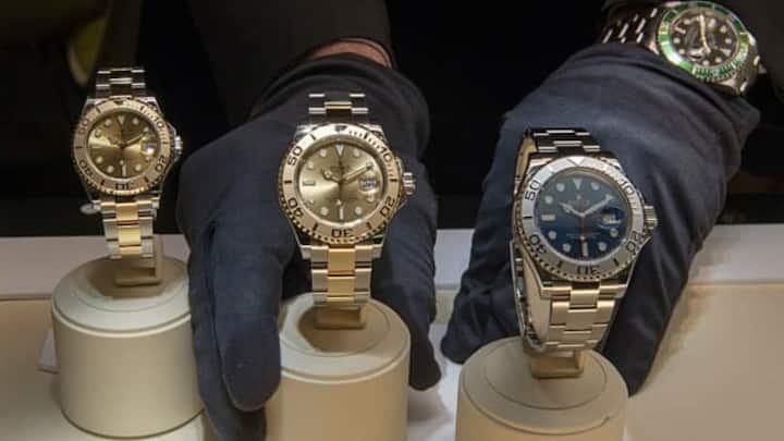 Rolex-Uhren in einer Auslage